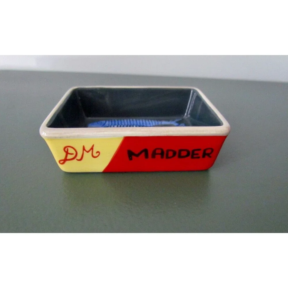Anthropologie Damson Madder Sardine Trinket Dish Ceramic NEW